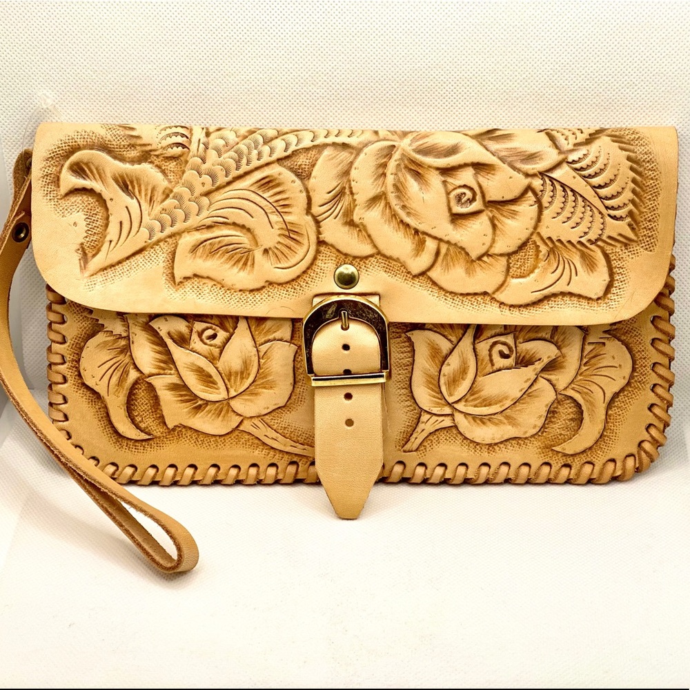 Handmade Leather clutch